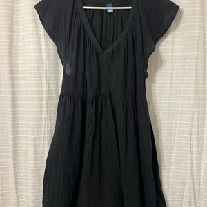Old Navy Black Pleated Dress